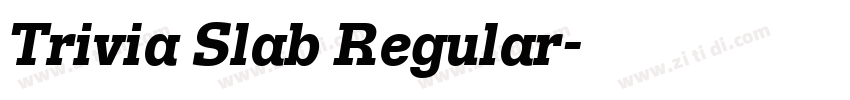 Trivia Slab Regular字体转换